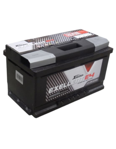 Batterie de démarrage Ca/Ca sans entretien Exellent E4 12 V 80 Ah