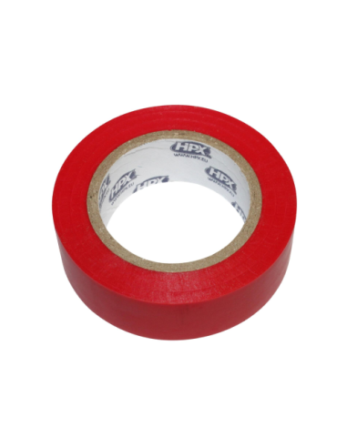 Rouleau adhésif rouge isolant 19 mm x 10 m