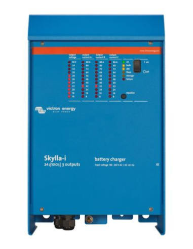 Chargeur de batterie SKYLLA-I VICTRON 24V/100A 3 sorties