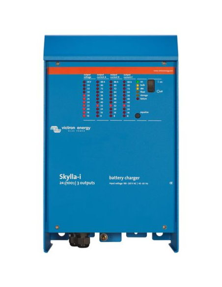 Chargeur de batterie SKYLLA-I VICTRON 24V/100A 3 sorties