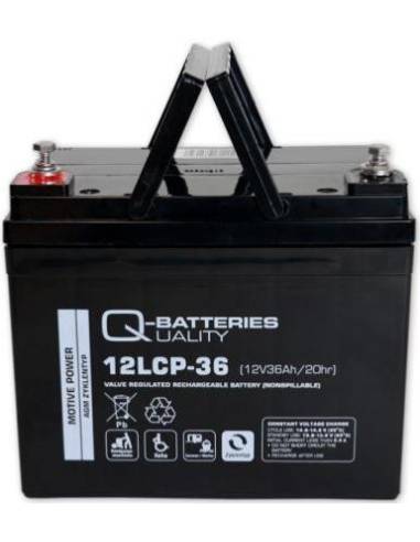 Batterie AGM cyclique 12LCP-36 QUALITY BATTERIES