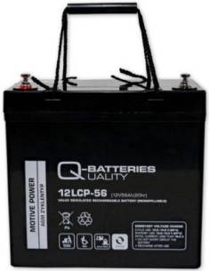 Batterie AGM cyclique 12LCP-56 QUALITY BATTERIES