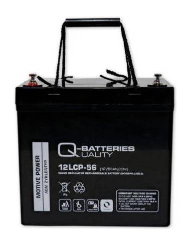 Batterie AGM cyclique 12LCP-56 QUALITY BATTERIES