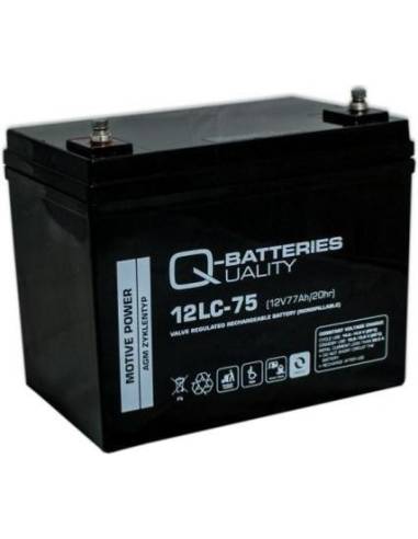 Batterie AGM cyclique 12LC-75 QUALITY BATTERIES