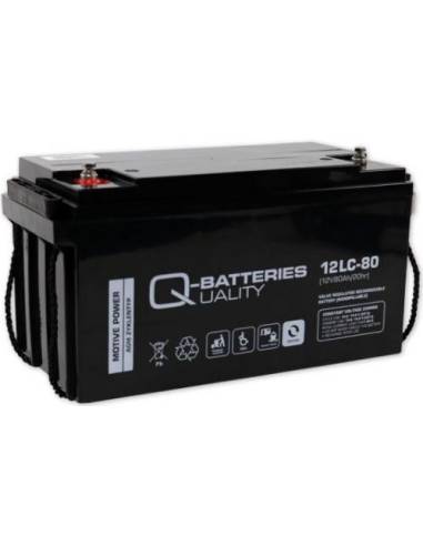 Batterie AGM cyclique 12LC-80 QUALITY BATTERIES
