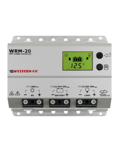 Régulateur de charge solaire MPPT Western WRM20 20A 12V /24V