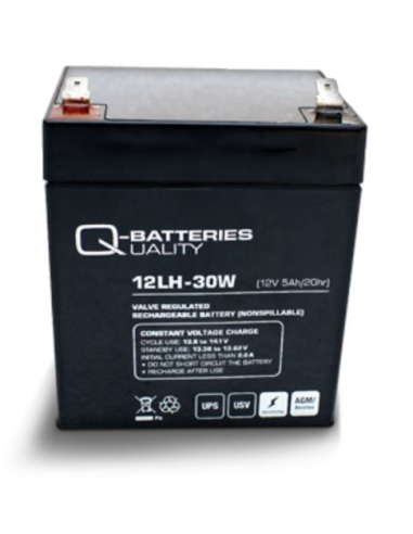 Batterie stationnaire Haut débit 12LH-30W QBATTERIES / 12V 5Ah