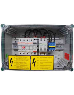 Boite de jonction solaire 4 champs GCB 4.1 150 V 50 A avec parafoudre