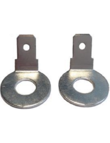 Paire d'adaptateurs M6 cosse plate F2 63 mm