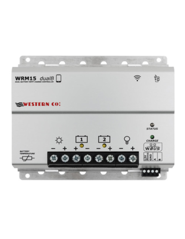 Régulateur de charge solaire MPPT Western WRM15 DUALB 15A 12V/24V
