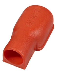 Capot isolant rouge / cosse à œillet de section 50-70 mm²
