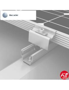 Kit de fixation pour BAC ACIER TRAPÉZOÏDAL - PAYSAGE - K2 Systems