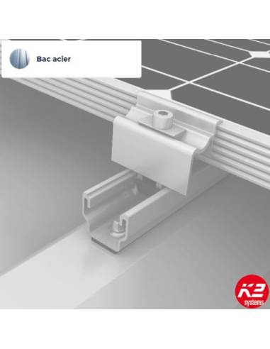 Kit de fixation pour BAC ACIER TRAPÉZOÏDAL - PAYSAGE - K2 Systems