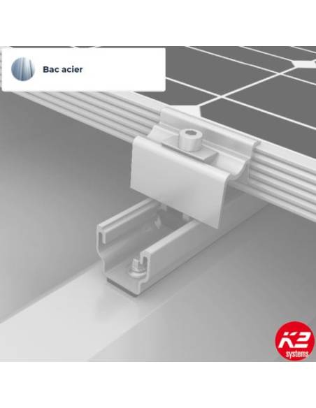 Kit de fixation pour BAC ACIER TRAPÉZOÏDAL - PAYSAGE - K2 Systems