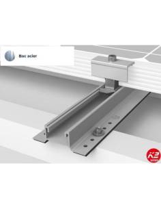 Kit de fixation pour BAC ACIER TRAPÉZOÏDALE - PORTRAIT 2.0- K2 Systems