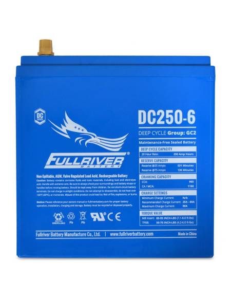 Batterie FULLRIVER DC250-6 6V 250Ah FACE