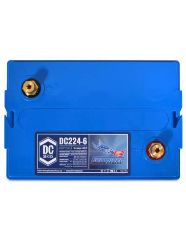 face arrière Batterie FULLRIVER DC224-6 6V 224Ah