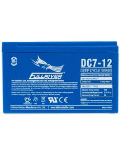 3 quart face Batterie FULLRIVER DC7-12 12V 7Ah 2