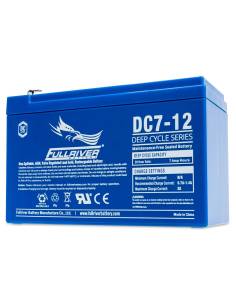3 quart face Batterie FULLRIVER DC7-12 12V 7Ah