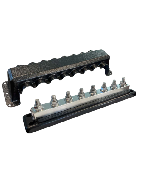 détails 2 Busbar 600 A 8P avec capot Victron Energy