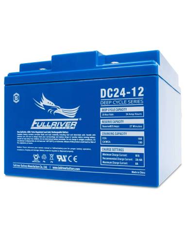 face avant Batterie FULLRIVER DC24-12 12V 24Ah