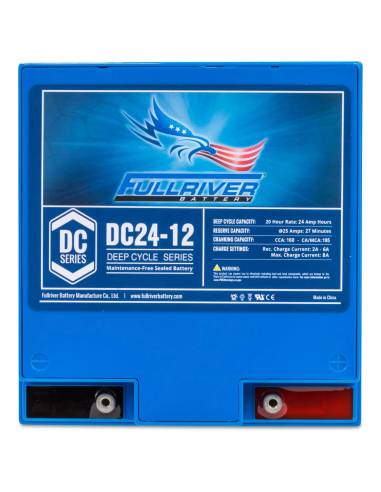 face arrière Batterie FULLRIVER DC24-12 12V 24Ah