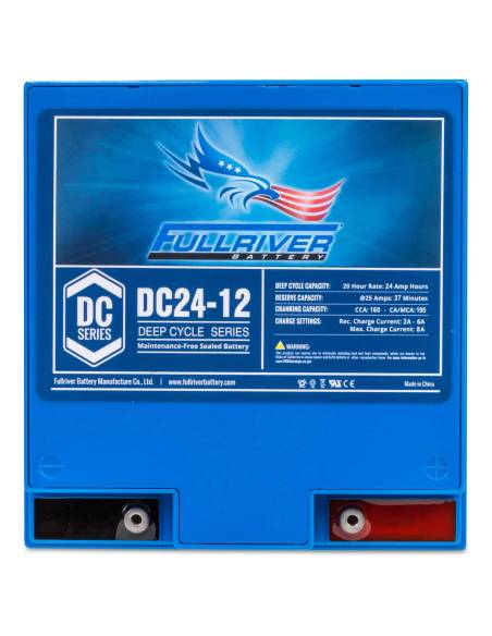 face arrière Batterie FULLRIVER DC24-12 12V 24Ah