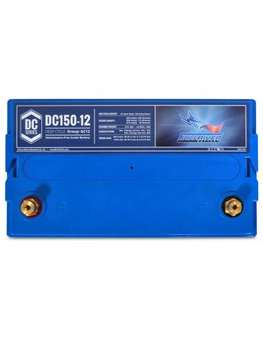 face arrière Batterie FULLRIVER DC150-12 12V 150Ah