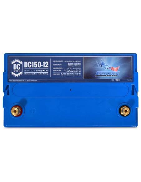 face arrière Batterie FULLRIVER DC150-12 12V 150Ah