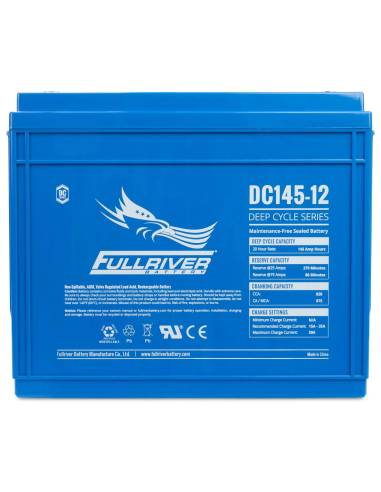 Batterie FULLRIVER DC145-12 12V 145Ah face avant