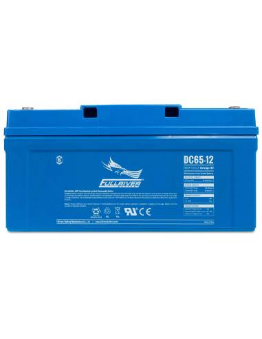 Batterie FULLRIVER DC65-12 12V 65Ah face avant
