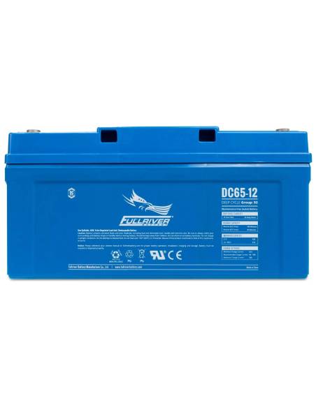 Batterie FULLRIVER DC65-12 12V 65Ah face avant