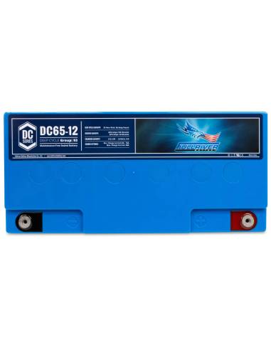 Batterie FULLRIVER DC65-12 12V 65Ah face arrière