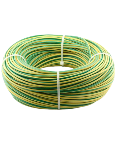 Câble souple de mise à la terre 6 mm² H07V-K vert & jaune