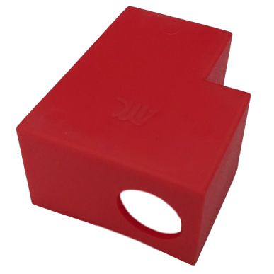 Capot ELASTOMERE rouge / Collier engin double serrage