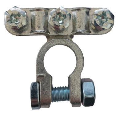 Collier plomb à barrette 2 sorties Négatif étamé