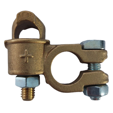 Collier double serrage 16 à 35 mm² positif (tige en laiton)