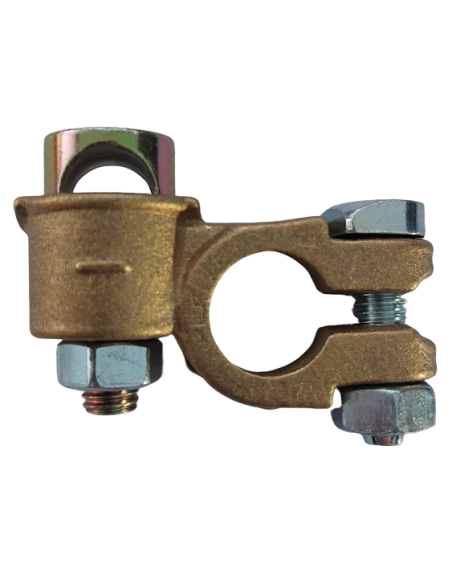 Collier double serrage 16 à 35 mm² négatif ( tige en acier)