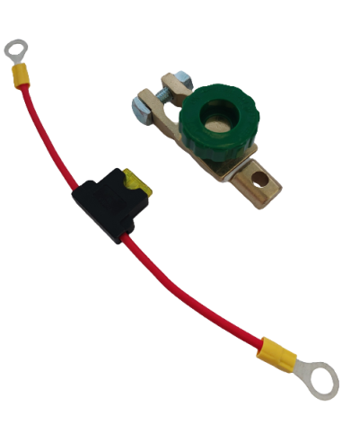 Cosse de batterie anti-vol / coupe circuit avec porte fusible 20A