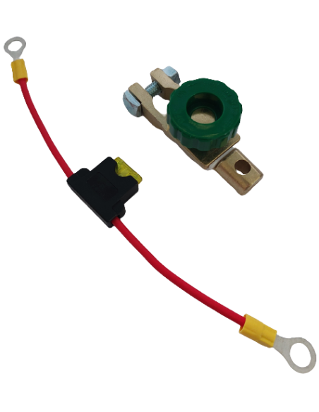 Cosse de batterie anti-vol / coupe circuit avec porte fusible 20A