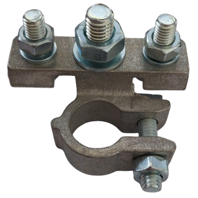 Collier de batterie 3 axes M6/M8/M6 pour borne négative