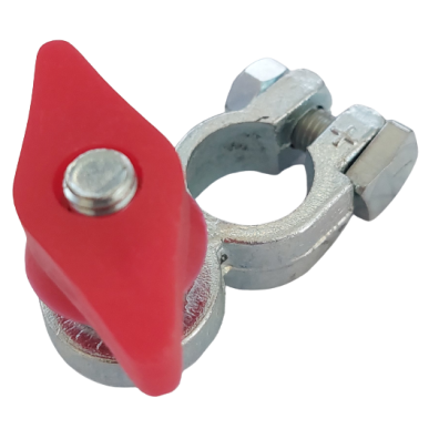 Coupe batterie Man M8 zingué / positif rouge