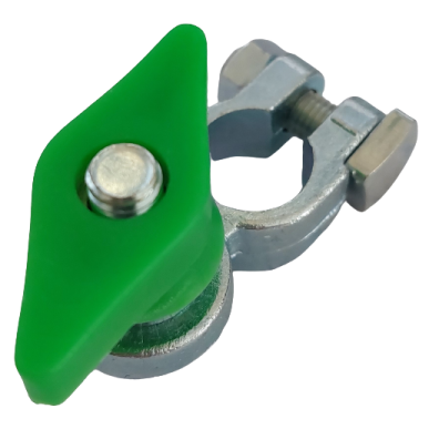 Coupe batterie Man M8 zingué / négatif vert