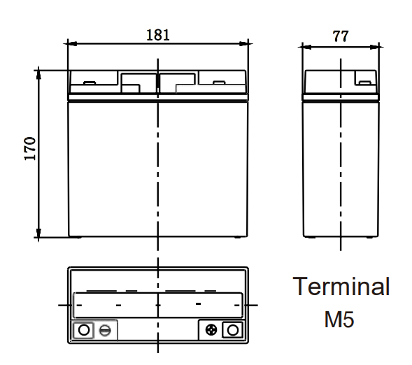 Dimensions DAB12-18EVHD