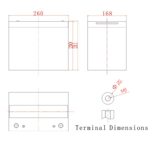 Dimensions DAB12-80EV