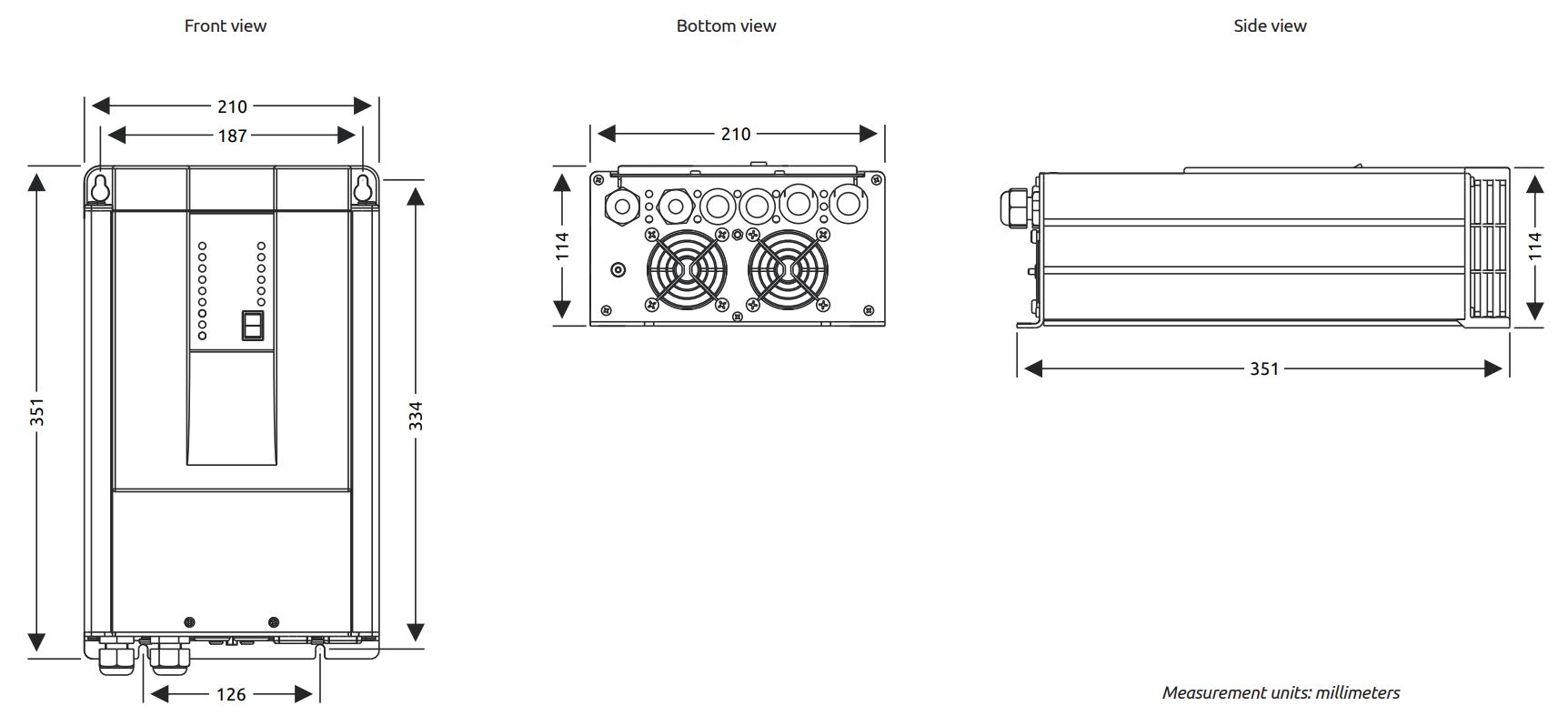 Dimensions PSC1800-24-35