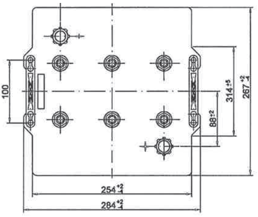Dimensions de la batterie DGY12-110DEV (2)