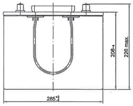 Dimensions de la batterie DGY12-110DEV (1)