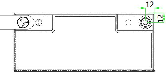 Dimensions de la batterie DGY12-18EV