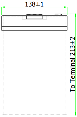 Dimensions de la batterie DGY12-55EV (2)